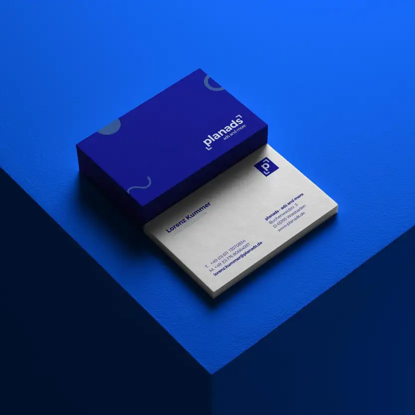 Design Visitenkarte planads